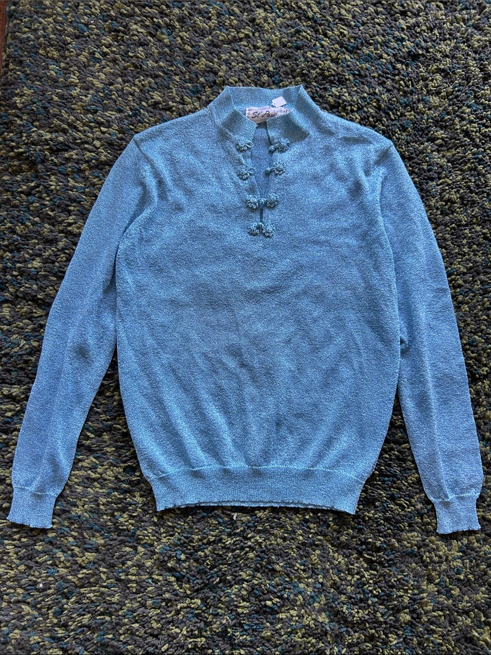 Vintage St’ Paul Sparkly Sheer Knit Top